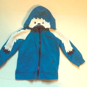 Boys 2T YETI snow monster zip up hoody jacket EUC